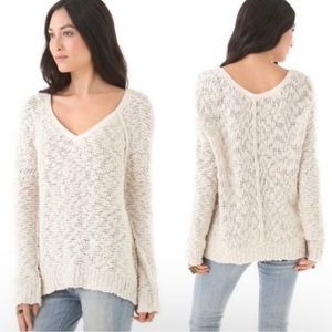 Free People Ivory Songbird Pullover